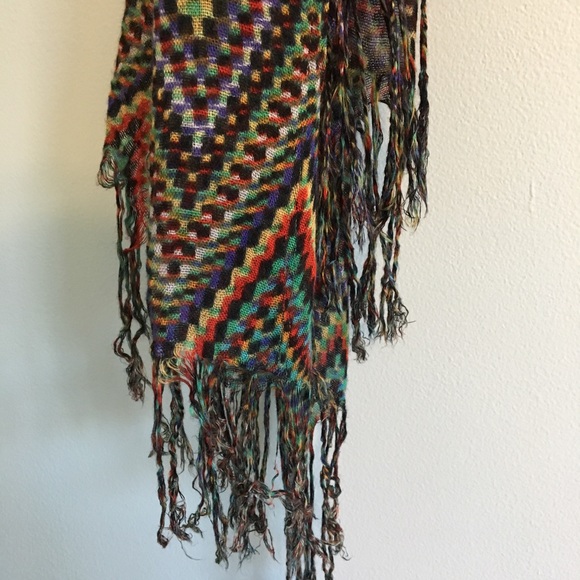 Colorful Scarf Geometric Rainbow - Picture 3 of 4